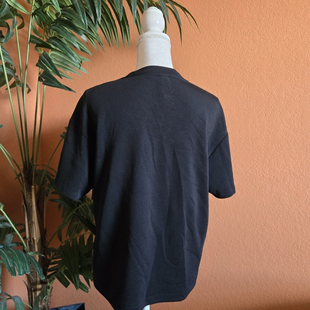 3/$25 Members Mark Short Sleeve Luxe Tee Shirt Medium Black Soft - Picture 3 of 8